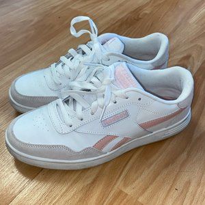 Reebok Pink and White Sneakers